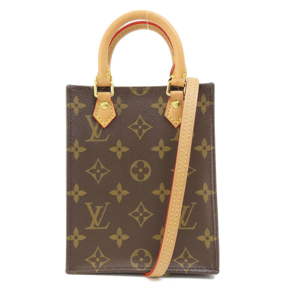 Louis Vuitton Petite Sac Plat Monogram Handbag Monogram Canvas - Picture 1 of 9
